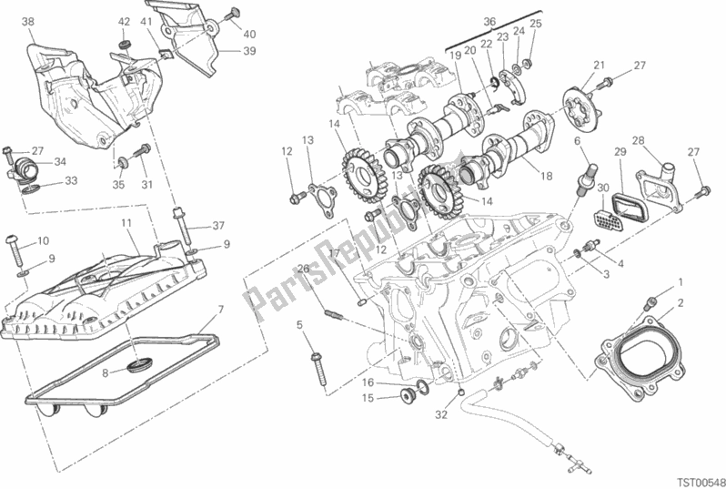 Toutes les pièces pour le Culasse Verticale - Calage du Ducati Superbike 1299 ABS Brasil 2016